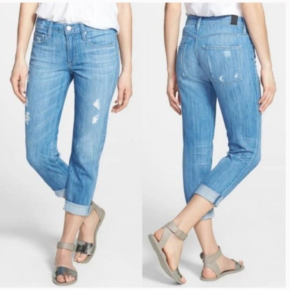 EUC! Vince Mason Relaxed Distressed Cuffed Jeans - Size 26